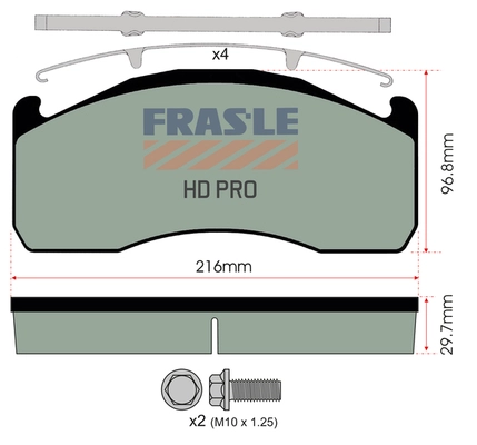 Brake Pad Set, disc brake (PD/202-K006-HD)