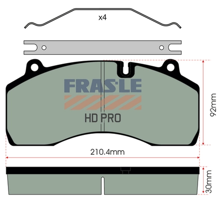 Brake Pad Set, disc brake (PD/209-HD)