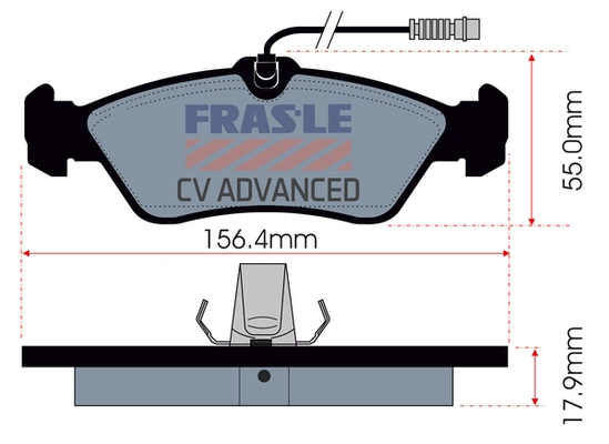 Brake Pad Set, disc brake (PD/341-A-CV)