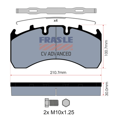 Brake Pad Set, disc brake (PD/130-K019-CV)