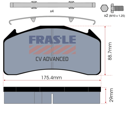 Brake Pad Set, disc brake (PD/159-K011-CV)