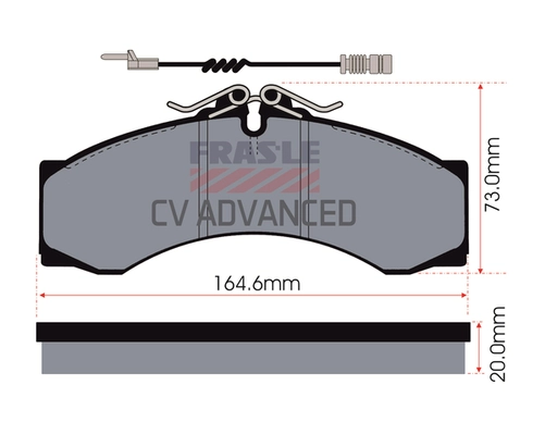 Brake Pad Set, disc brake (PD/111-A-CV)