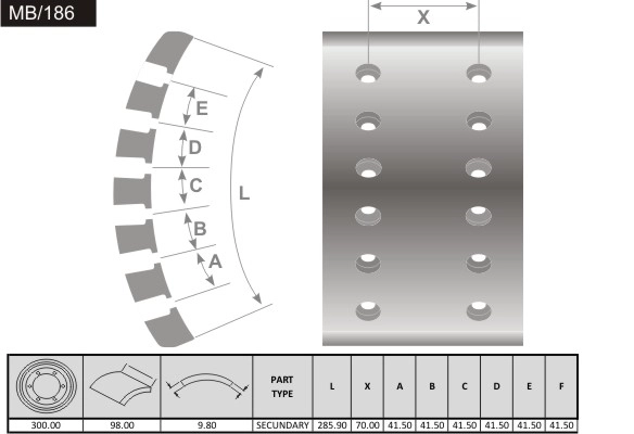 Brake Lining, drum brake