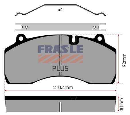 Brake Pad Set, disc brake (PD/209-PLUS)
