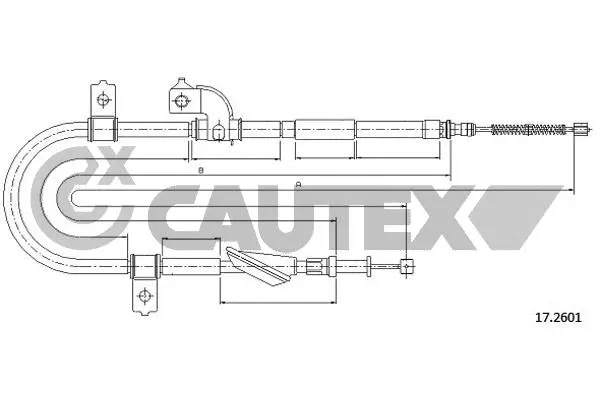 Cable Pull, parking brake (762628)