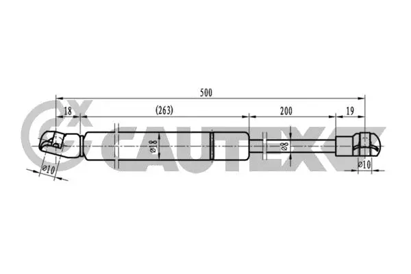 Gas Spring, bonnet (773458)