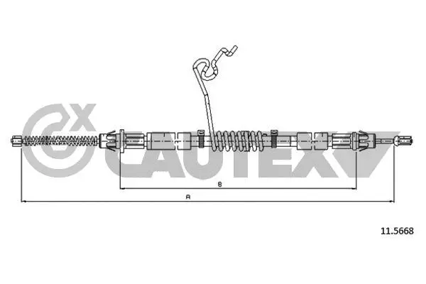 Cable Pull, parking brake (088070)