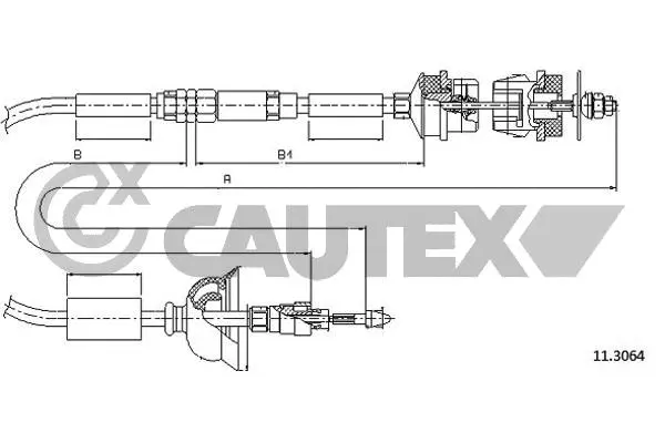 Cable Pull, clutch control (038461)