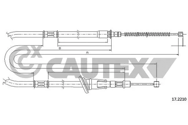 Cable Pull, parking brake (761801)