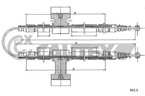 Cable Pull, parking brake (761645)