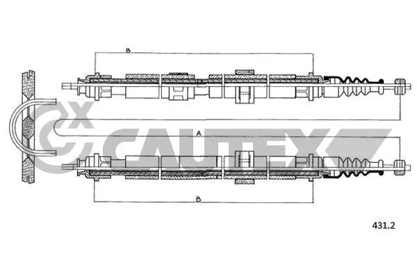 Cable Pull, parking brake (760976)