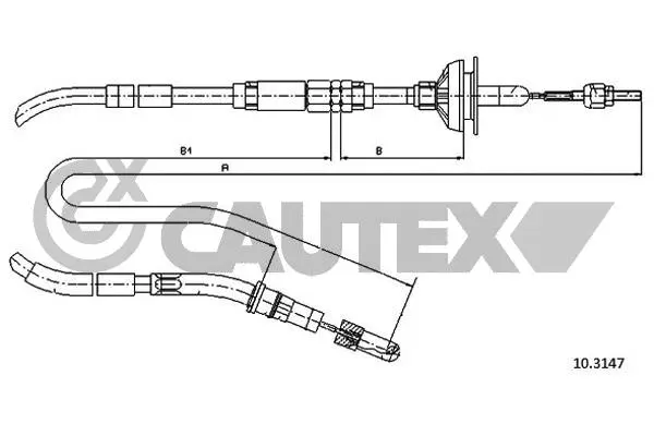 Cable Pull, clutch control (762939)