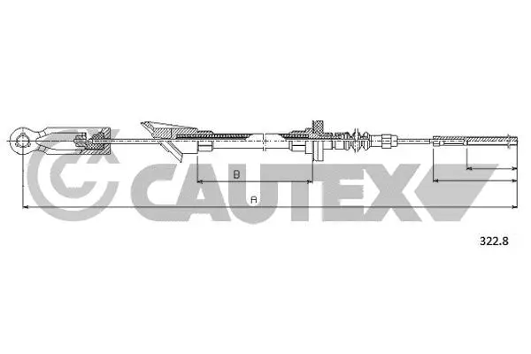 Cable Pull, clutch control (018903)