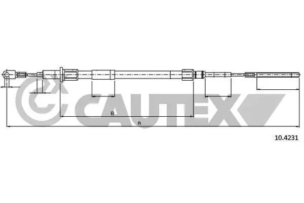 Cable Pull, parking brake (208028)
