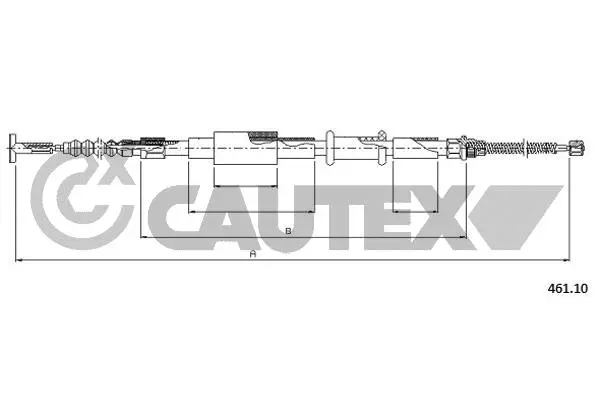 Cable Pull, parking brake (760993)