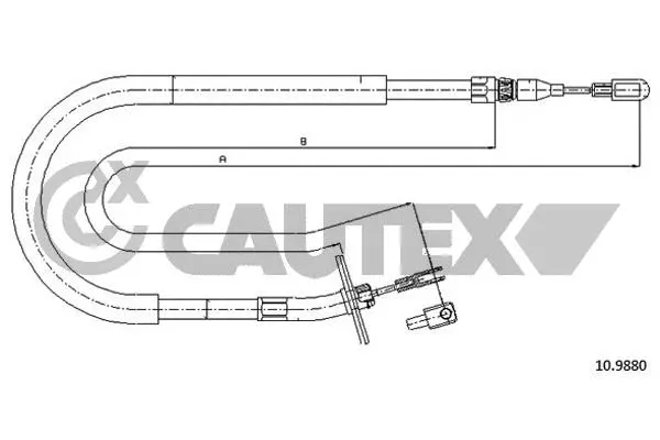 Cable Pull, parking brake (188022)