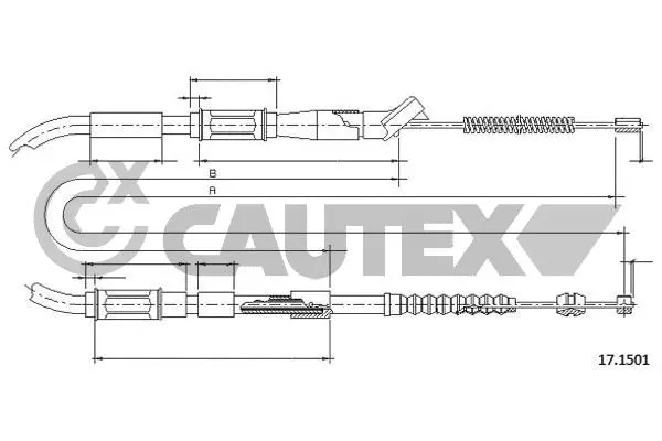 Cable Pull, parking brake (762755)