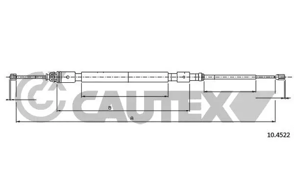 Cable Pull, parking brake (766175)
