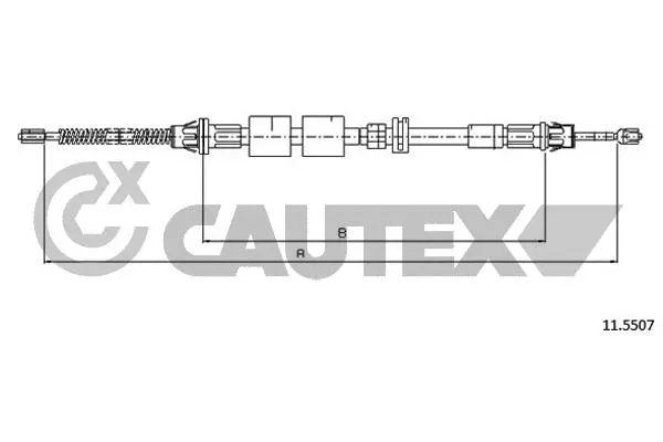 Cable Pull, parking brake (761401)