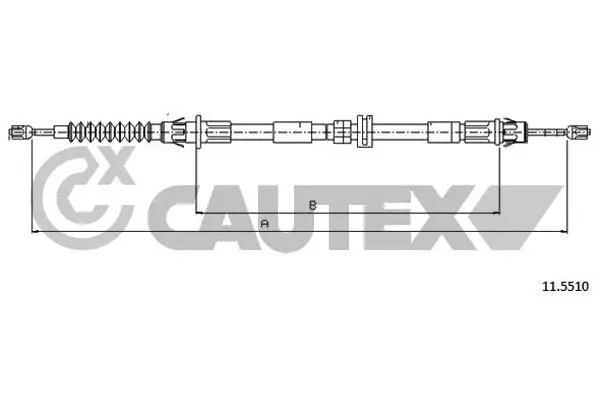Cable Pull, parking brake (761402)