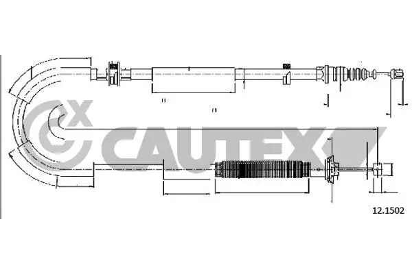 Cable Pull, parking brake (761659)