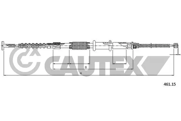 Cable Pull, parking brake (018979)