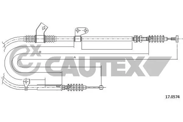 Cable Pull, parking brake (761751)