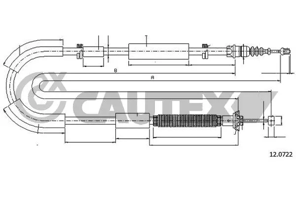 Cable Pull, parking brake (019061)