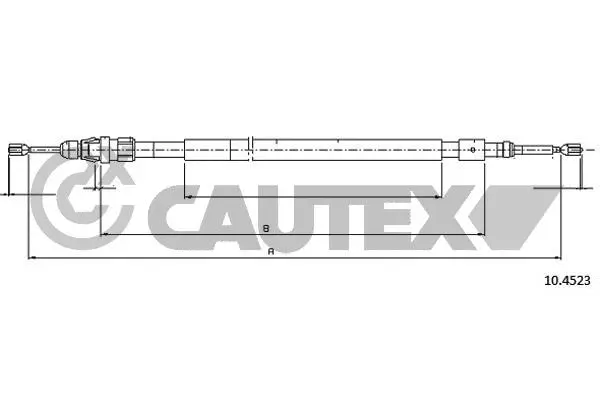 Cable Pull, parking brake (038475)