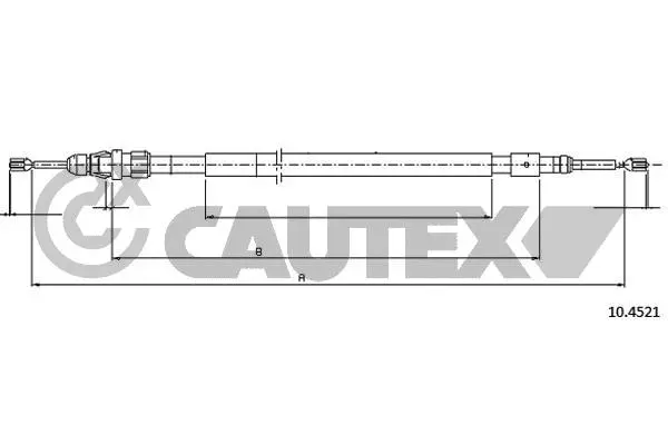 Cable Pull, parking brake (766176)