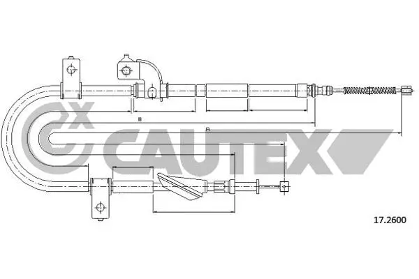 Cable Pull, parking brake (762627)
