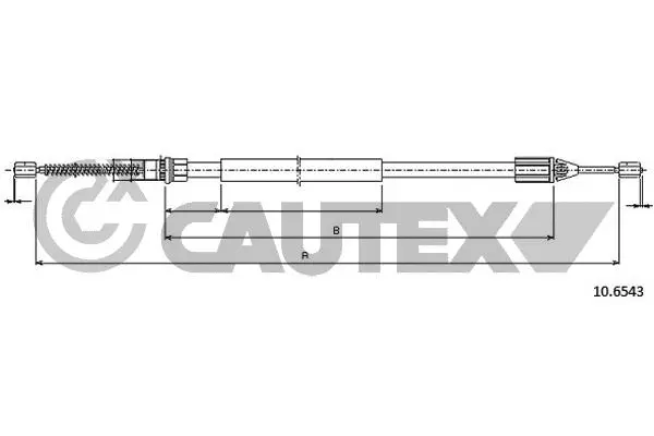 Cable Pull, parking brake (028316)