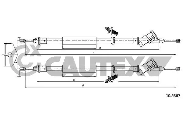 Cable Pull, parking brake (088076)