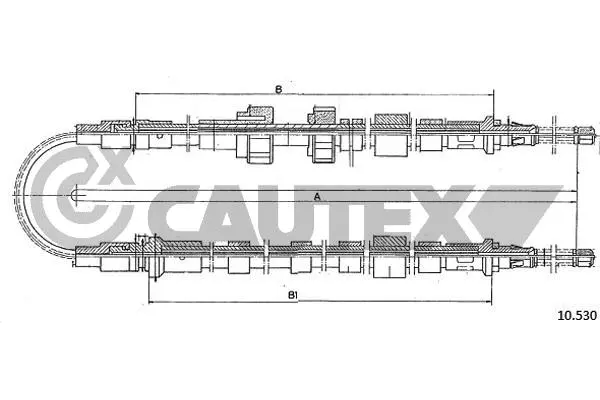 Cable Pull, parking brake (761372)
