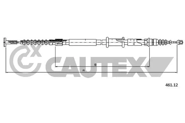 Cable Pull, parking brake (760997)