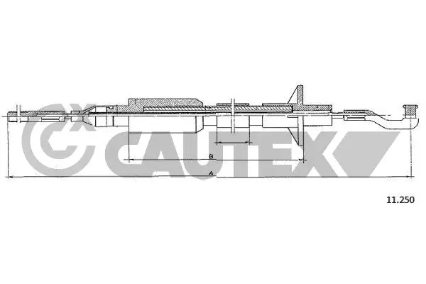 Cable Pull, clutch control (489092)