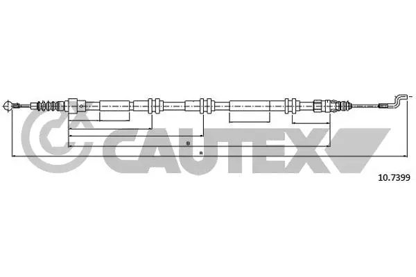 Cable Pull, parking brake (763059)