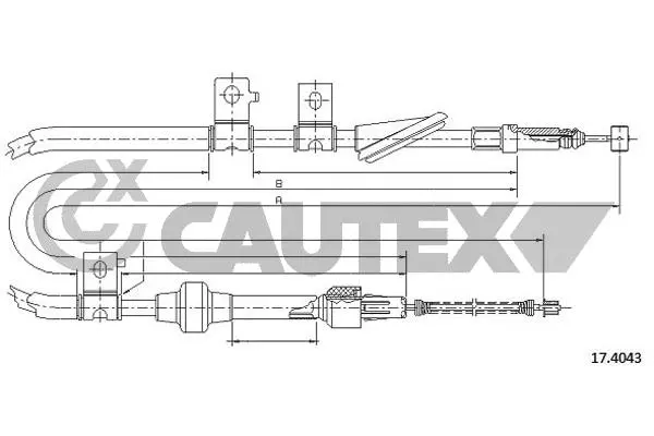 Cable Pull, parking brake (761513)