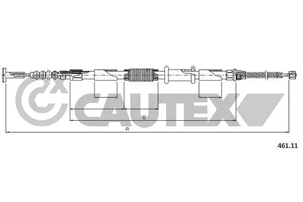 Cable Pull, parking brake (019042)