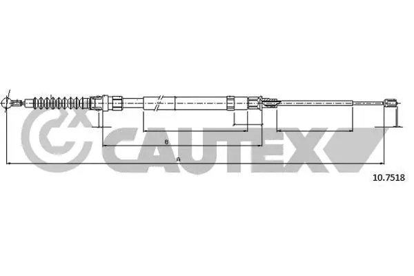 Cable Pull, parking brake (763048)