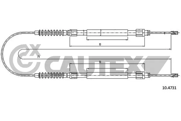 Cable Pull, parking brake (761033)