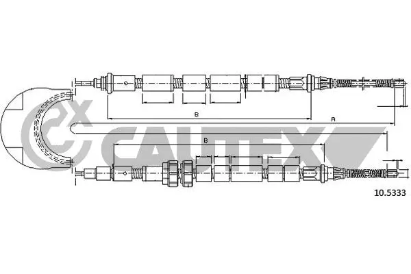 Cable Pull, parking brake (761397)