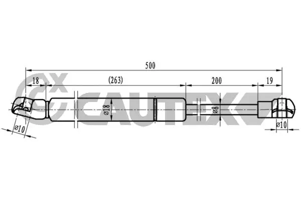 Gas Spring, bonnet (773401)