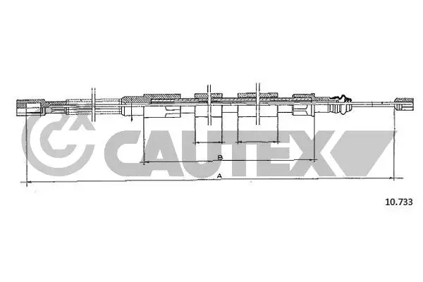 Cable Pull, parking brake (763003)