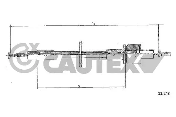 Cable Pull, clutch control (761292)