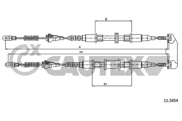 Cable Pull, parking brake (480022)