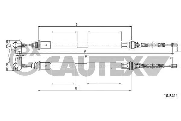 Cable Pull, parking brake (761432)
