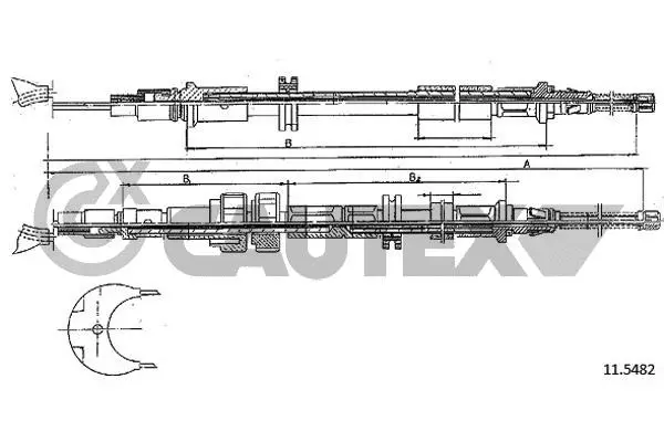 Cable Pull, parking brake (761384)