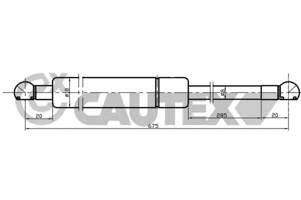 Gas Spring, bonnet (773475)