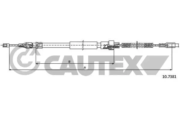 Cable Pull, parking brake (763021)